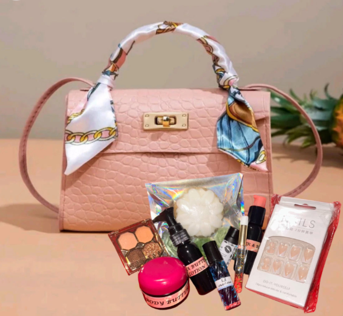 Polished Pink Beauty Bag